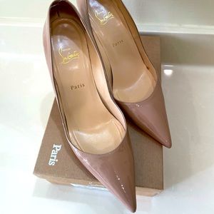 Christian Louboutin Nude 100 Patent Pumps